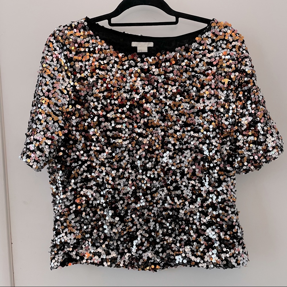 H&M Sequin Shirt